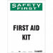 Safety Sign 14 in x 10 in Vinyl