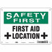 Safety Sign 7 in x 10 in Aluminum