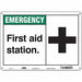 Safety Sign 10 in x 14 in Aluminum