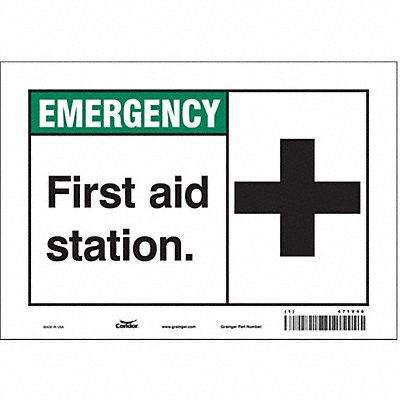 Safety Sign 7 in x 10 in Vinyl