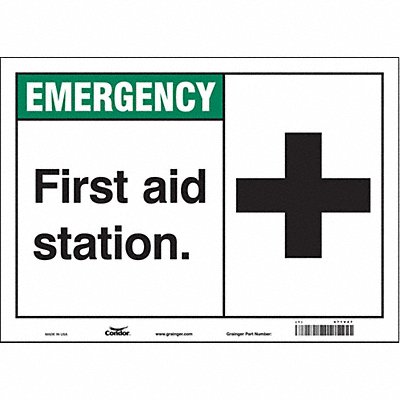 Safety Sign 10 in x 14 in Vinyl