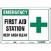 Safety Sign 10 in x 14 in Aluminum