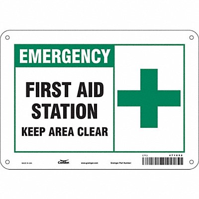 Safety Sign 7 in x 10 in Polyethylene