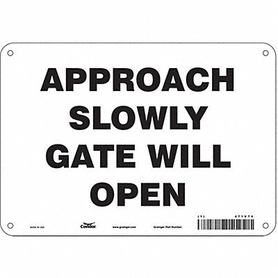 Safety Sign 7 in x 10 in Aluminum