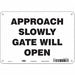 Safety Sign 7 in x 10 in Polyethylene