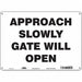Safety Sign 10 in x 14 in Polyethylene