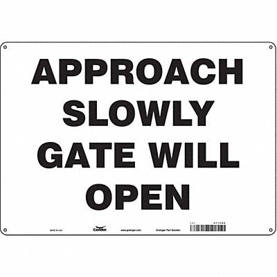 Safety Sign 14 in x 20 in Polyethylene
