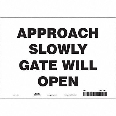 Safety Sign 7 in x 10 in Vinyl