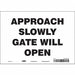 Safety Sign 7 in x 10 in Vinyl
