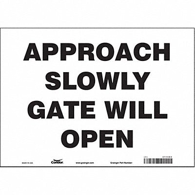 Safety Sign 10 in x 14 in Vinyl