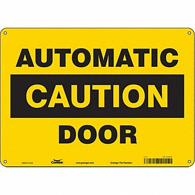 J7722 Safety Sign 10 in x 14 in Aluminum