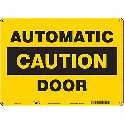 J7722 Safety Sign 10 in x 14 in Polyethylene