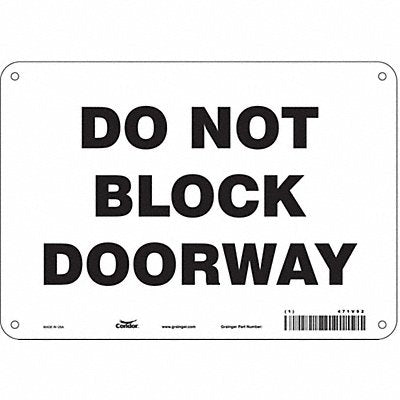 Safety Sign 7 in x 10 in Aluminum