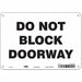 Safety Sign 7 in x 10 in Aluminum
