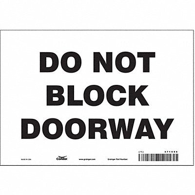 Safety Sign 7 in x 10 in Vinyl