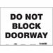 Safety Sign 10 in x 14 in Vinyl