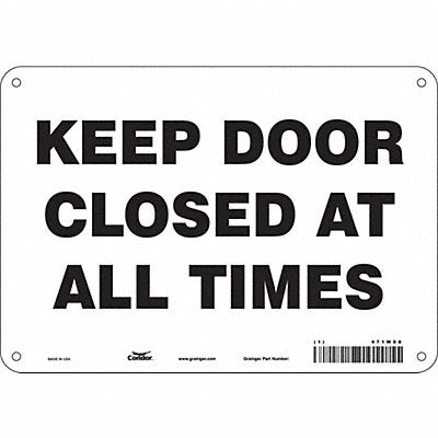 Safety Sign 7 in x 10 in Polyethylene