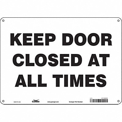 Safety Sign 10 in x 14 in Polyethylene