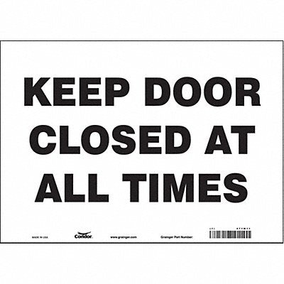 Safety Sign 10 in x 14 in Vinyl