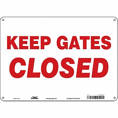 Safety Sign 10 in x 14 in Polyethylene