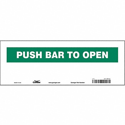 Safety Sign 5 in x 14 in Vinyl