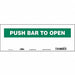 Safety Sign 5 in x 14 in Vinyl