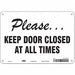 Safety Sign 7 in x 10 in Aluminum