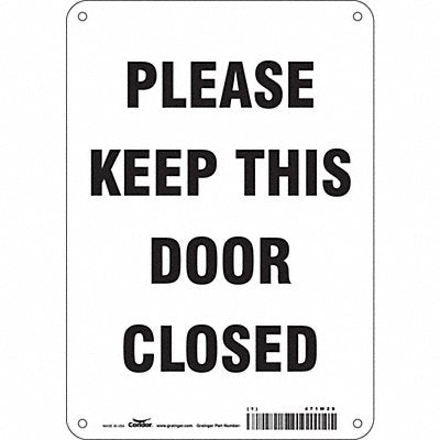 Safety Sign 10 in x 7 in Aluminum