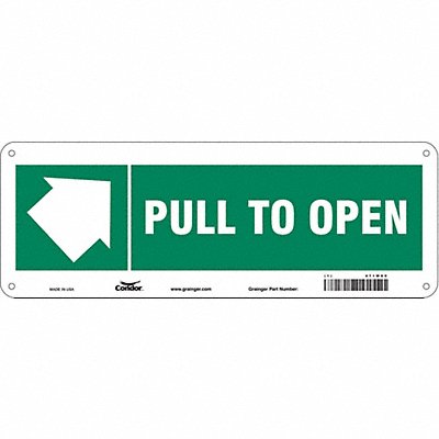 Safety Sign 5 in x 14 in Aluminum