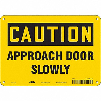 Safety Sign 7 in x 10 in Aluminum