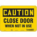 Safety Sign 7 in x 10 in Aluminum