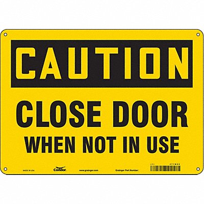 Safety Sign 10 in x 14 in Polyethylene