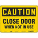 Safety Sign 10 in x 14 in Polyethylene