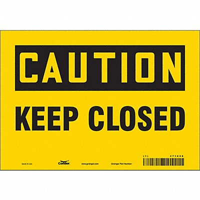 Safety Sign 7 in x 10 in Vinyl