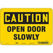 J6963 Safety Sign 7 in x 10 in Aluminum