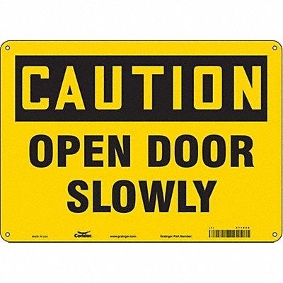 J6963 Safety Sign 10 in x 14 in Polyethylene