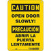 Safety Sign 10 in x 7 in Polyethylene