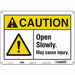 Safety Sign 10 in x 14 in Aluminum