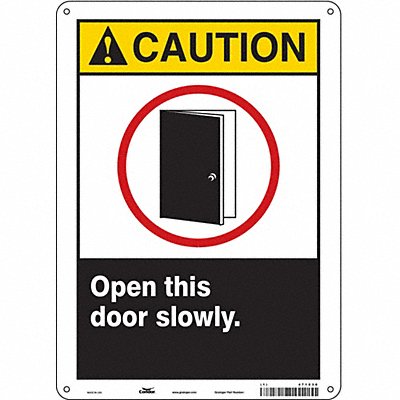 Safety Sign 14 in x 10 in Aluminum