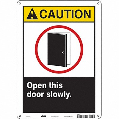 Safety Sign 14 in x 10 in Polyethylene