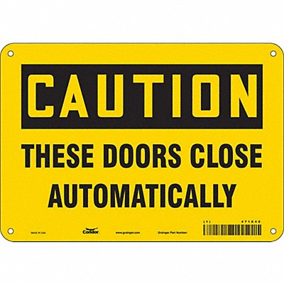 Safety Sign 7 in x 10 in Polyethylene