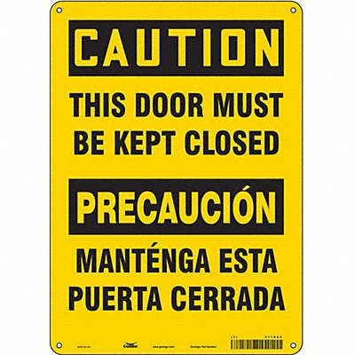 Safety Sign 14 in x 10 in Aluminum