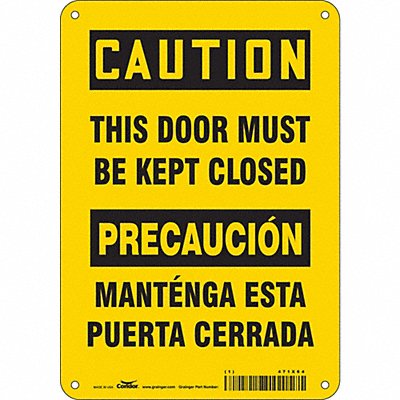 Safety Sign 10 in x 7 in Polyethylene