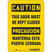 Safety Sign 10 in x 7 in Polyethylene
