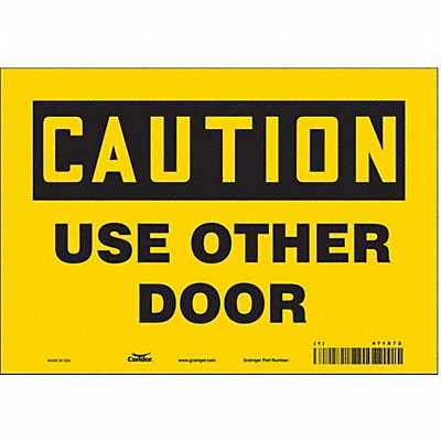 Safety Sign 7 in x 10 in Vinyl