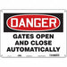 Safety Sign 10 in x 14 in Aluminum