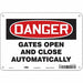 Safety Sign 7 in x 10 in Polyethylene