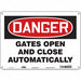 Safety Sign 10 in x 14 in Polyethylene