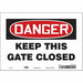 Safety Sign 7 in x 10 in Vinyl