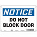 Safety Sign 7 in x 10 in Aluminum